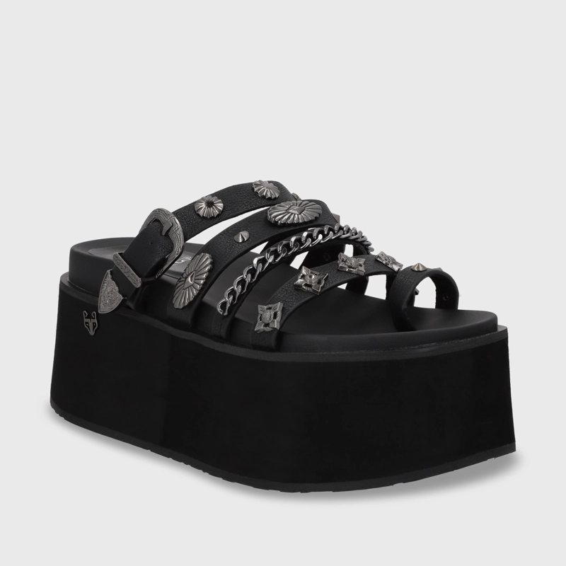 SANDALIAS MUJER GOTTA PLATAFORMA NEGRA 35181 - 2