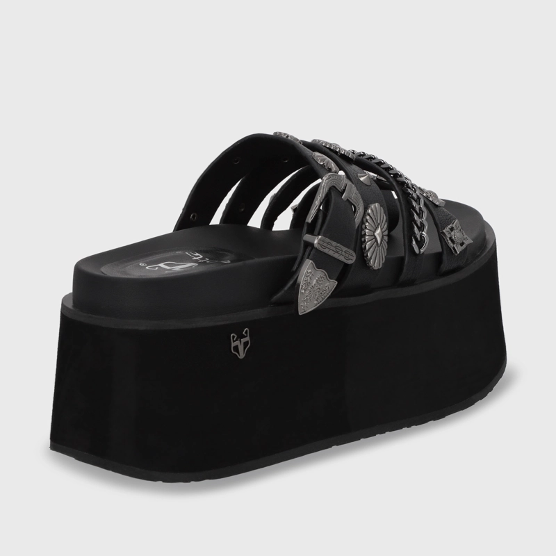 SANDALIAS MUJER GOTTA PLATAFORMA NEGRA 35181 - 5