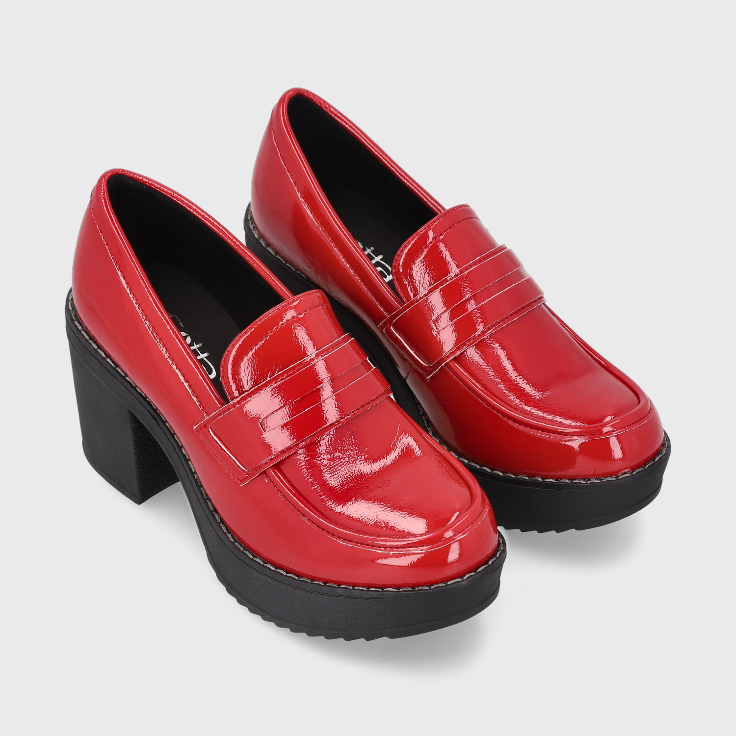 ZAPATO ROJO CHAROL MUJER 13503 - 3