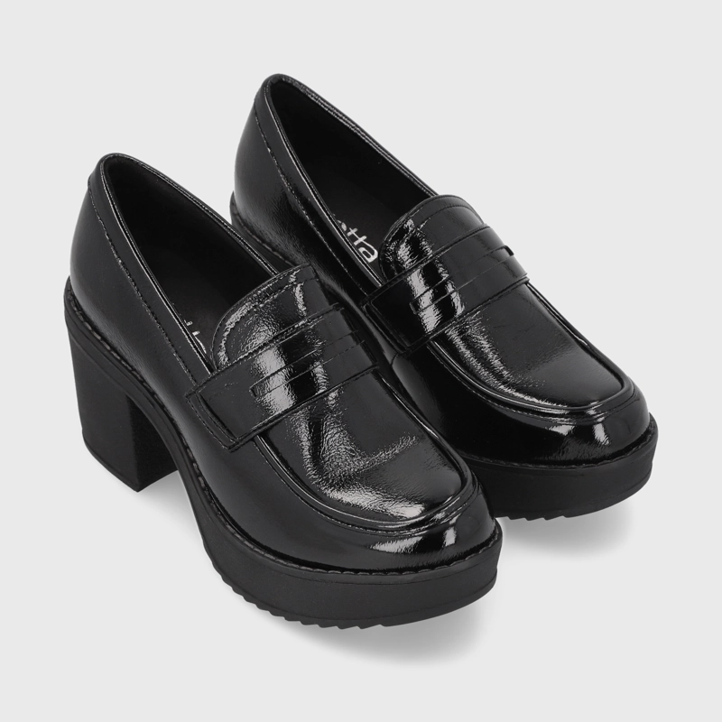 ZAPATO NEGRO CHAROL MUJER 13503 - 3