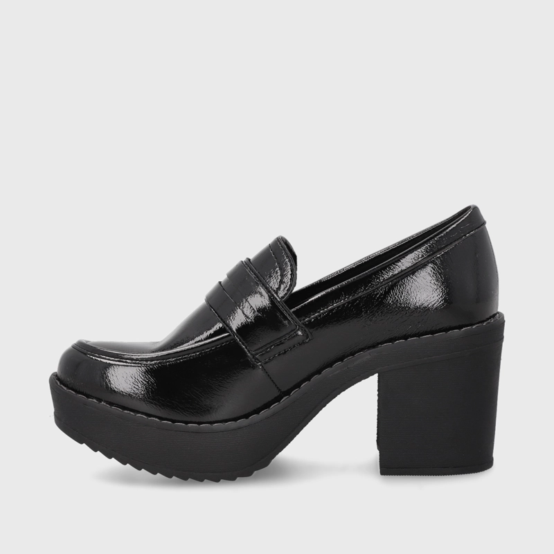 ZAPATO NEGRO CHAROL MUJER 13503 - 4
