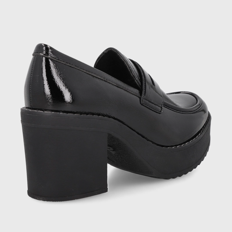 ZAPATO NEGRO CHAROL MUJER 13503 - 5