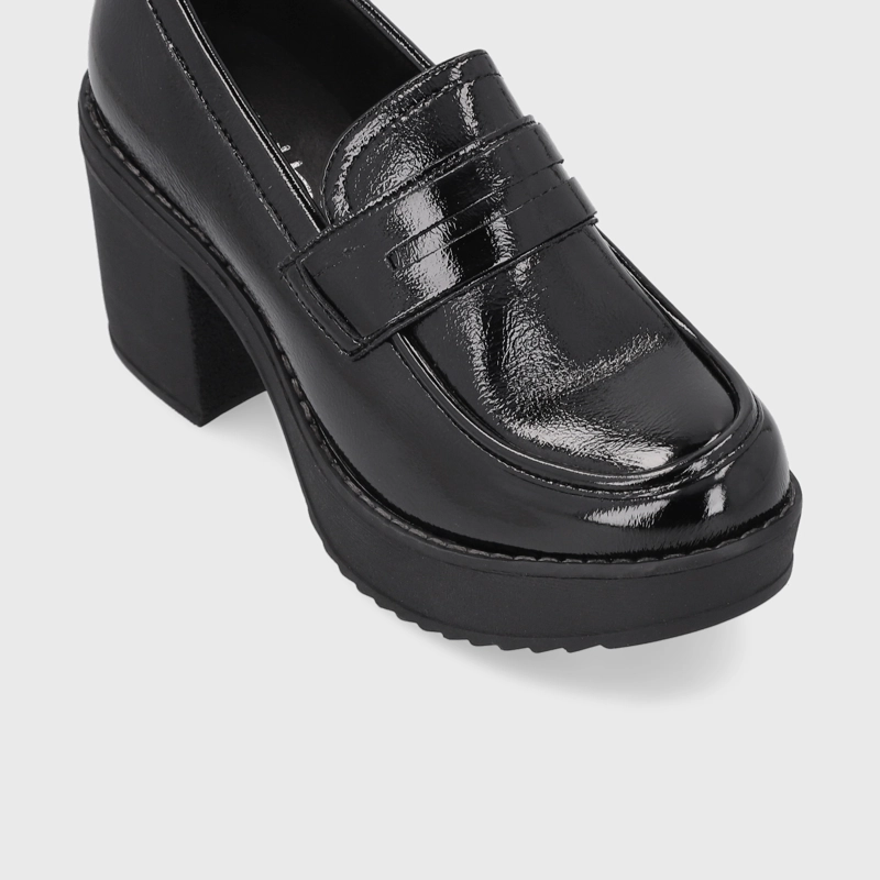 ZAPATO NEGRO CHAROL MUJER 13503 - 6