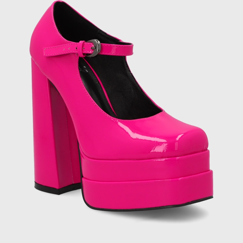 ZAPATO PLATAFORMA FUCSIA  MUJER 25913 - 2