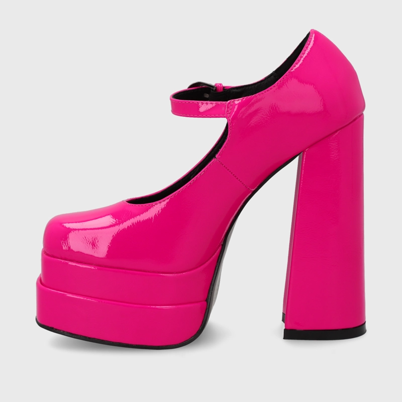 ZAPATO PLATAFORMA FUCSIA  MUJER 25913 - 4