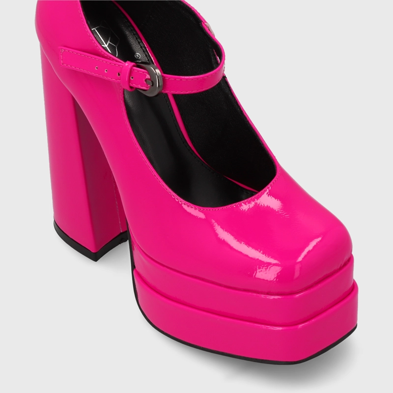 ZAPATO PLATAFORMA FUCSIA  MUJER 25913 - 6