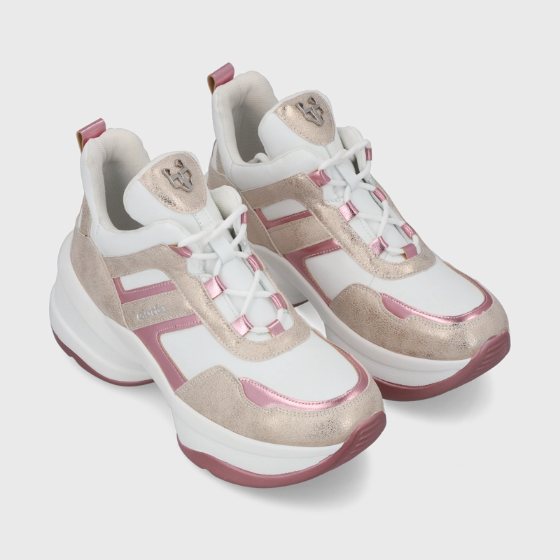 ZAPATILLA PLATAFORMA ROSADA  MUJER 13162 - 3