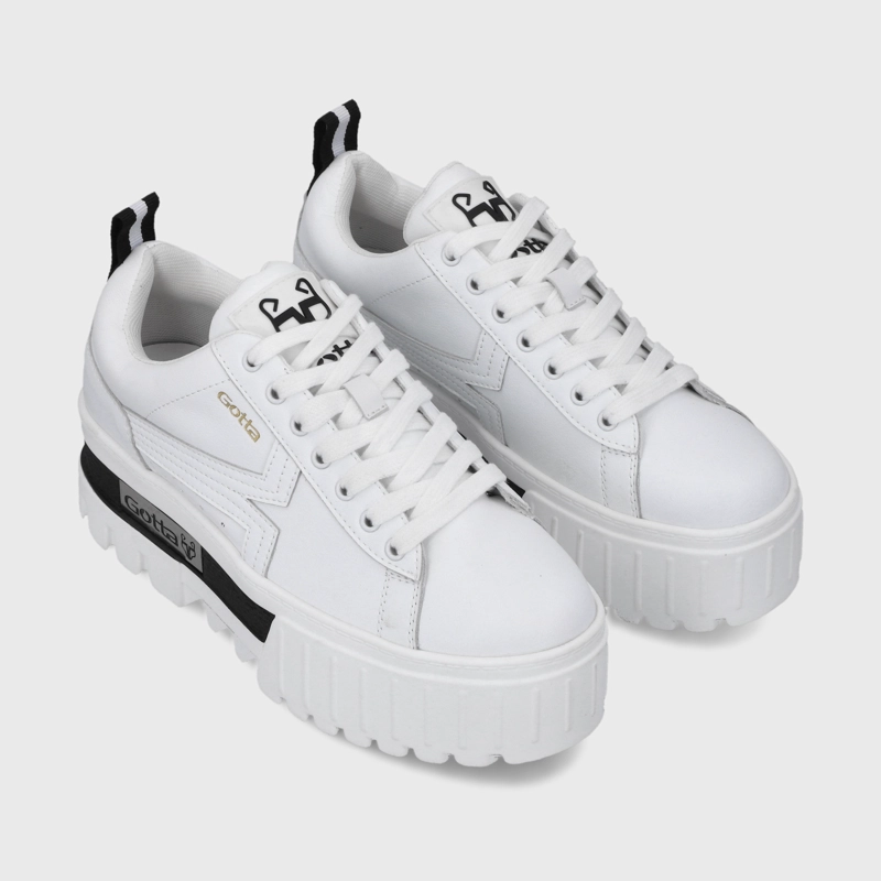 ZAPATILLA PLATAFORMA BLANCA  MUJER 23243 - 3