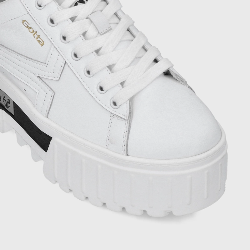 ZAPATILLA PLATAFORMA BLANCA  MUJER 23243 - 6