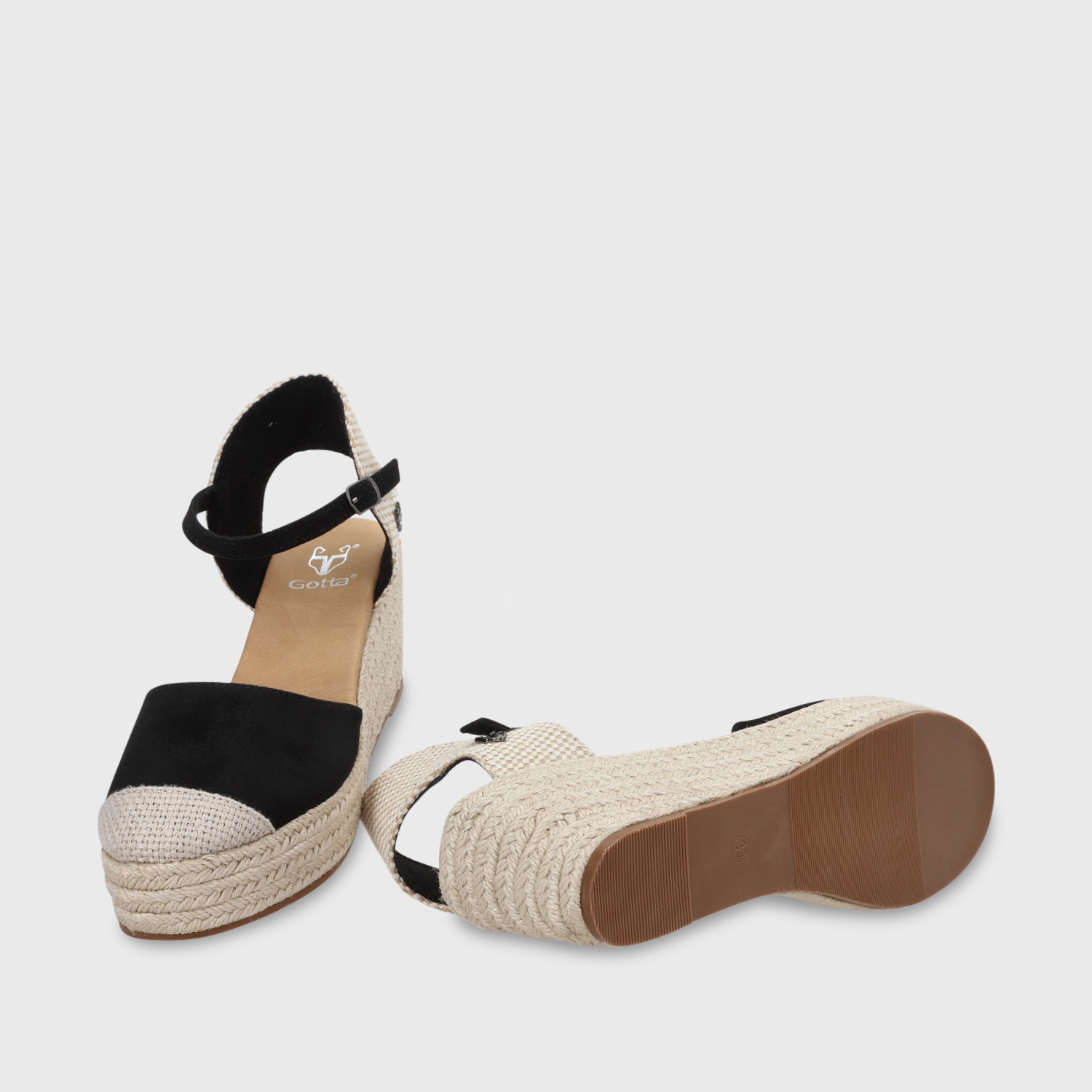 SANDALIAS MUJER GOTTA YUTE NEGRA 45711 - 8