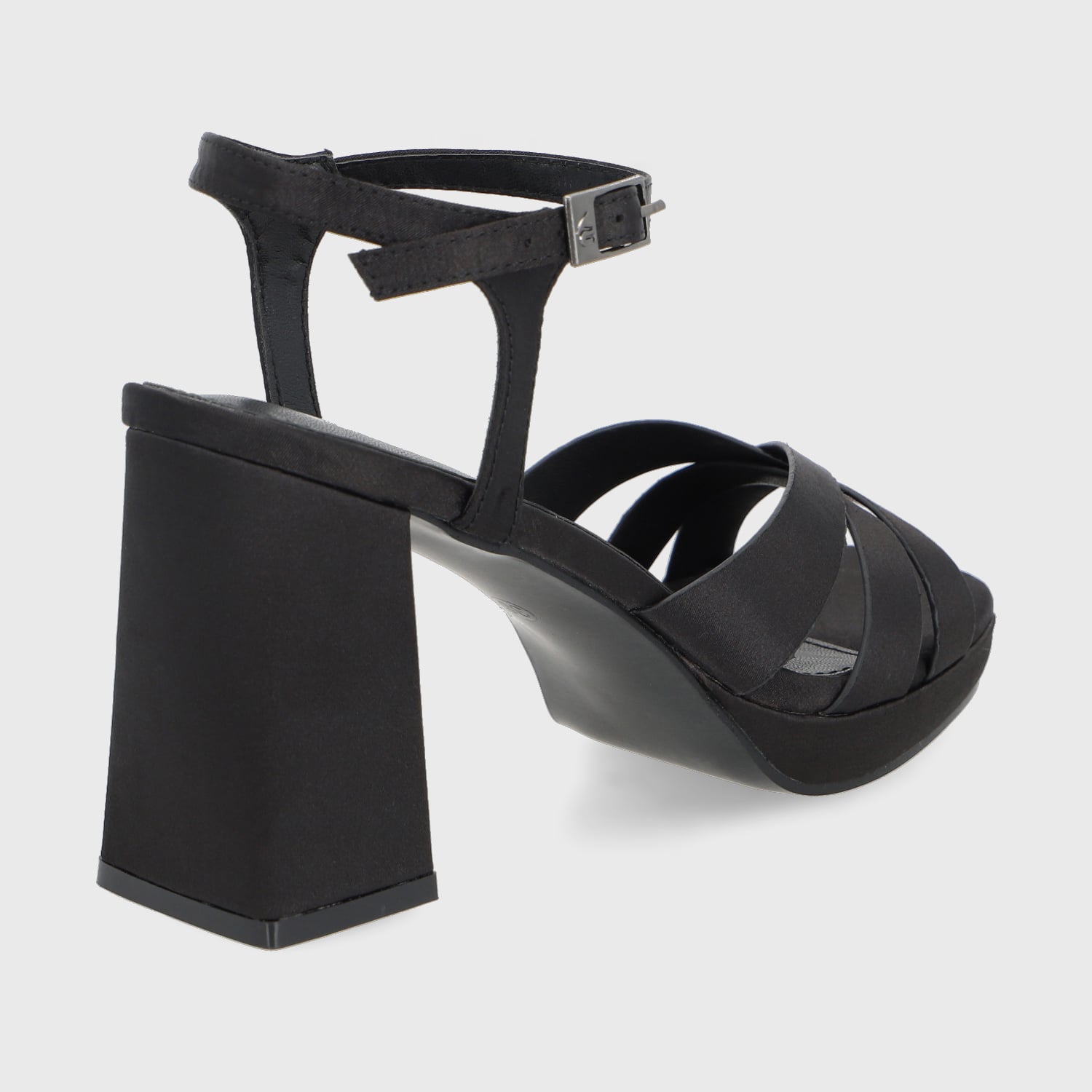 SANDALIA TACO NEGRA MUJER 45902 - 5