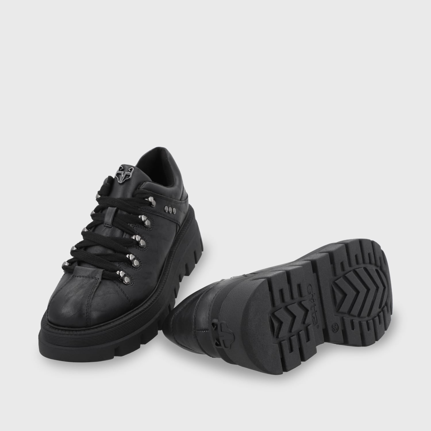 SANDALIA TACO NEGRA MUJER 45902 - 7