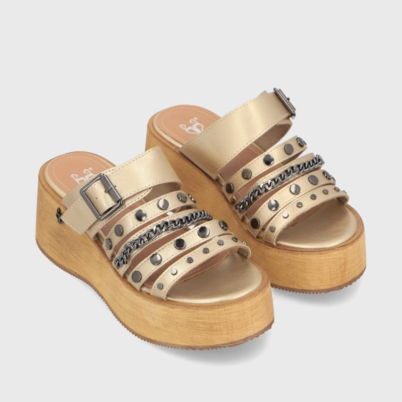 SANDALIAS MUJER GOTTA DORADA 45841 - 3