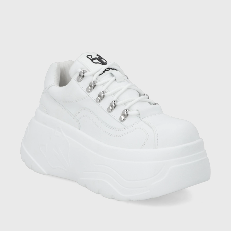 ZAPATILLA PLATAFORMA BLANCA  MUJER 43061 - 2