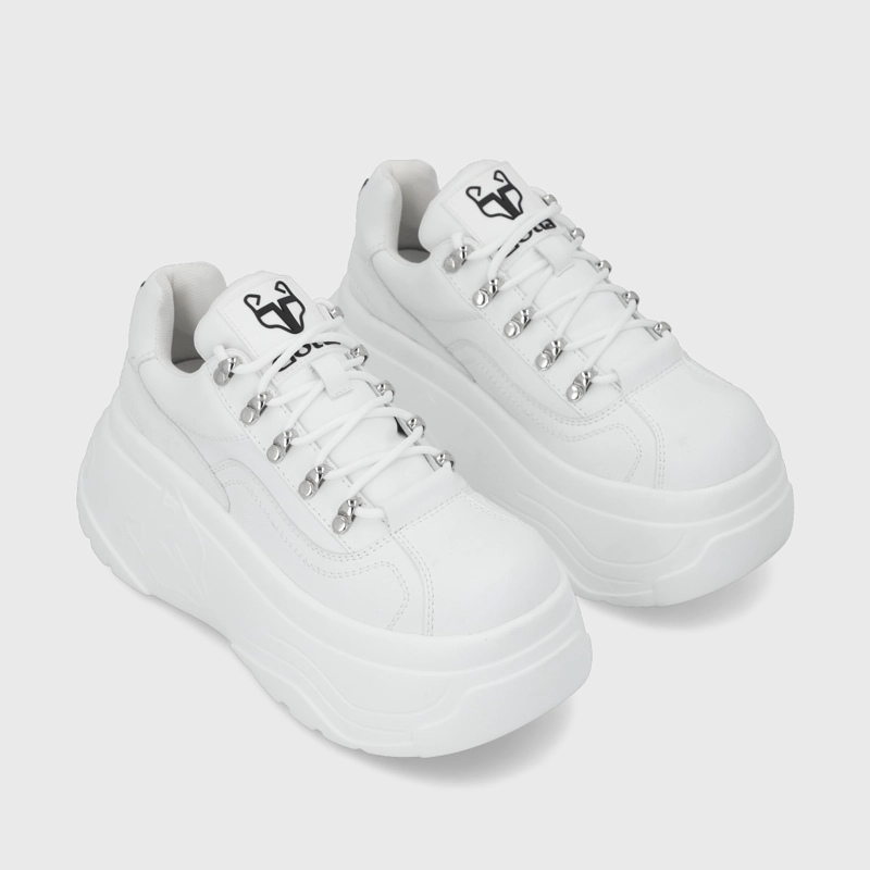 ZAPATILLA PLATAFORMA BLANCA  MUJER 43061 - 3