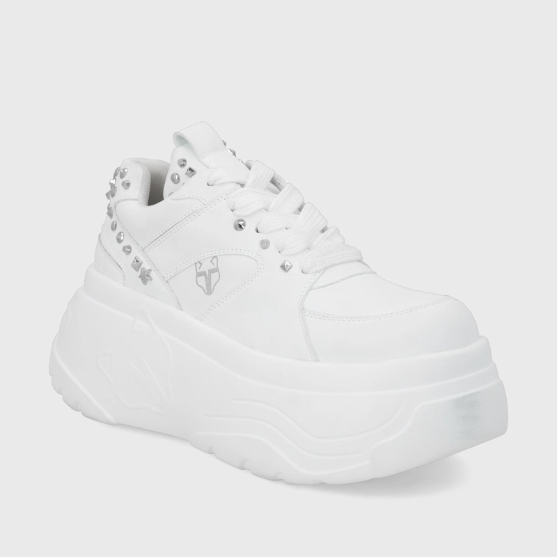 ZAPATILLA PLATAFORMA BLANCA  MUJER 43062 - 2