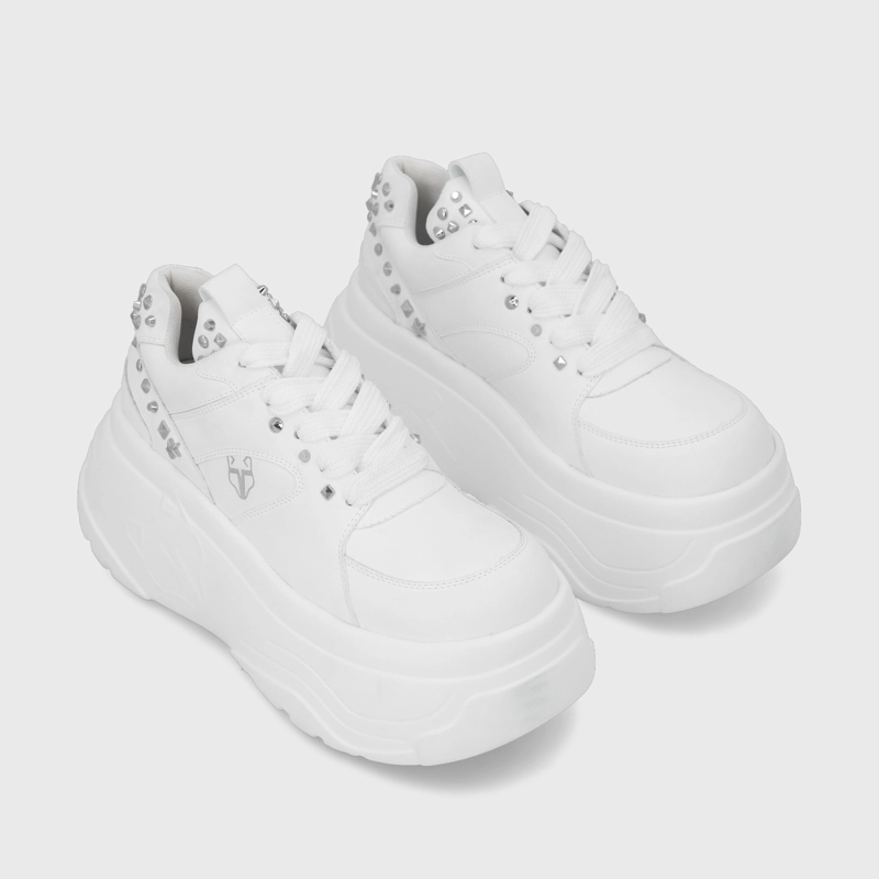 ZAPATILLA PLATAFORMA BLANCA  MUJER 43062 - 3