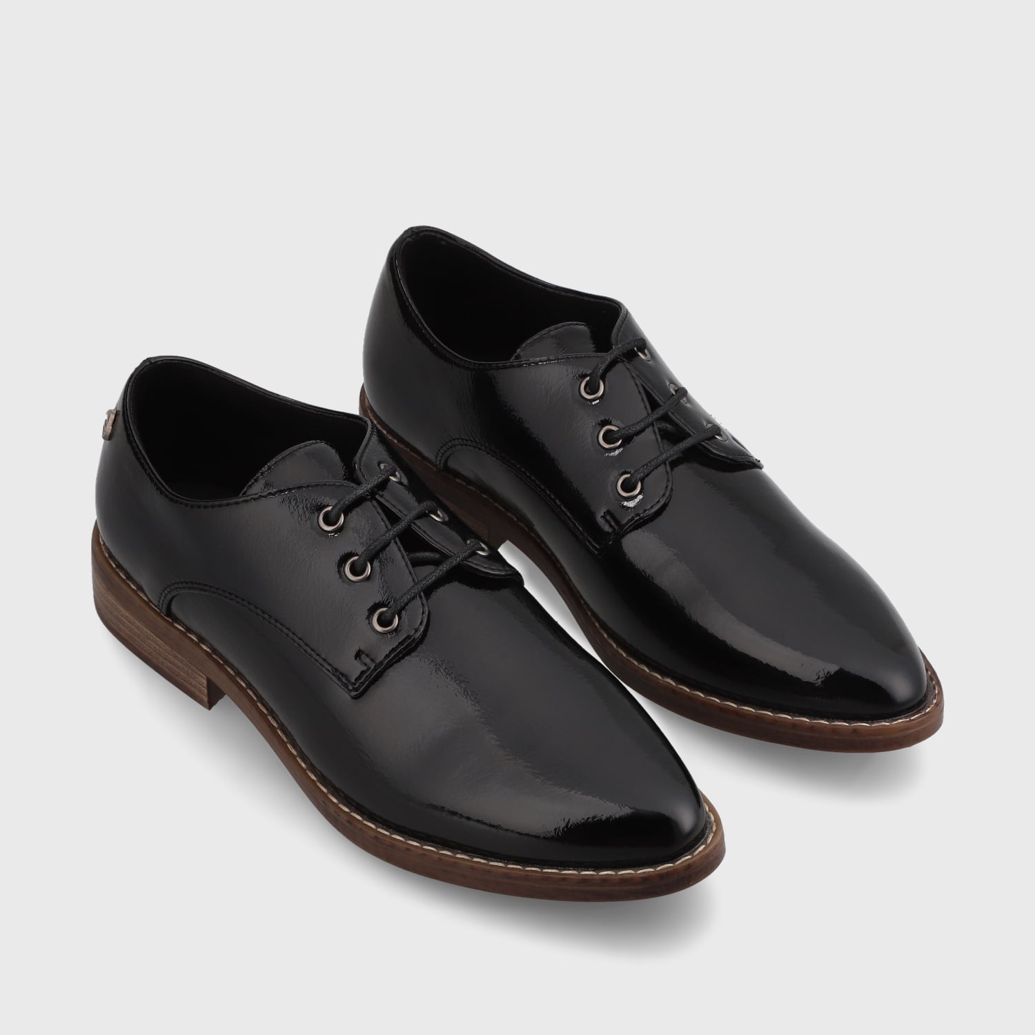 ZAPATO CHAROL NEGRO MUJER 17577 - 3