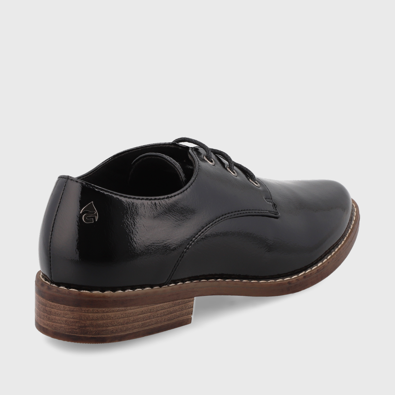 ZAPATO CHAROL NEGRO MUJER 17577 - 5