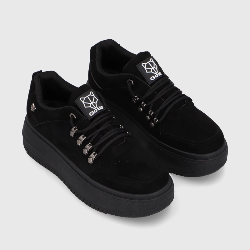 ZAPATILLA NEGRA MUJER 15982 - 3