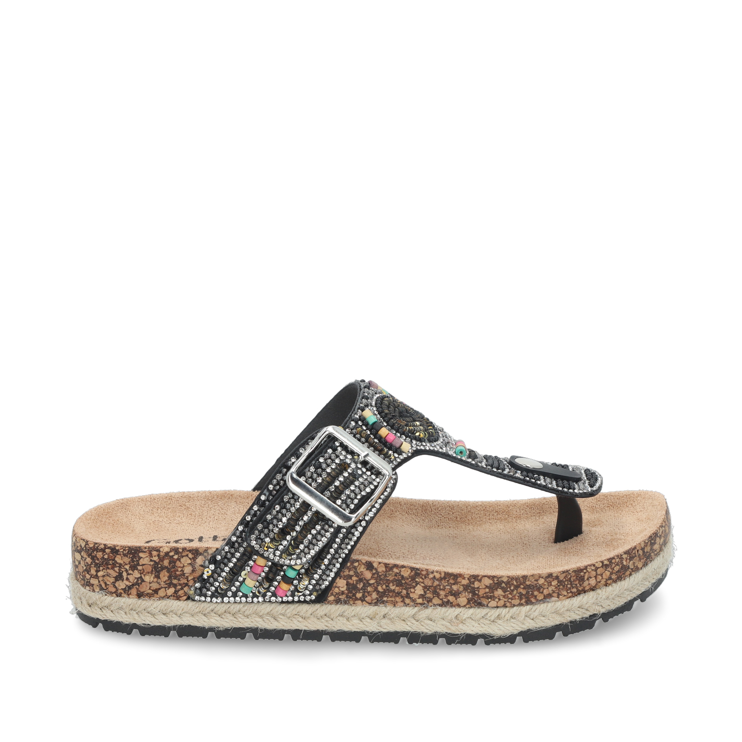 SANDALIA NEGRA MUJER 42011 - 1