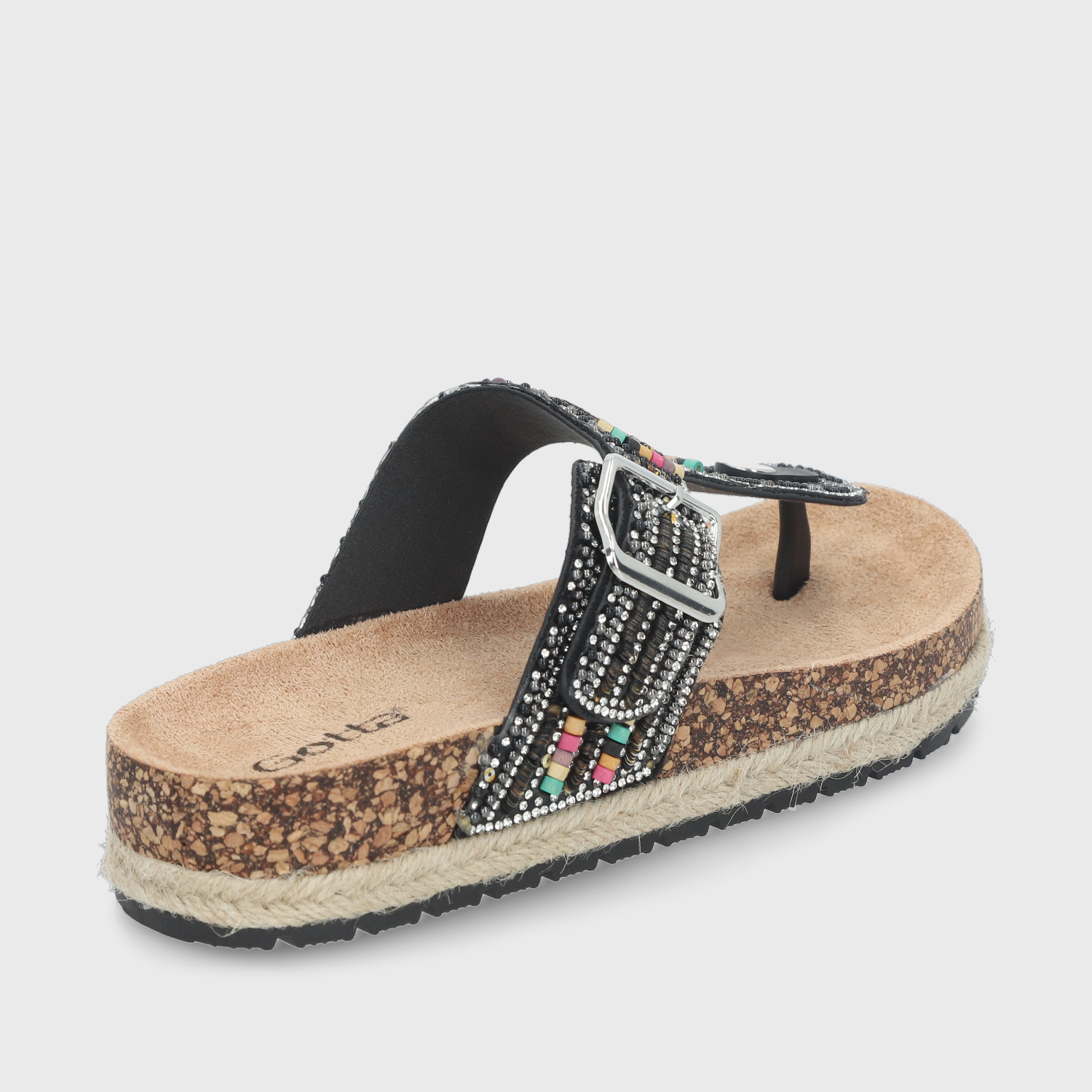 SANDALIA NEGRA MUJER 42011 - 5