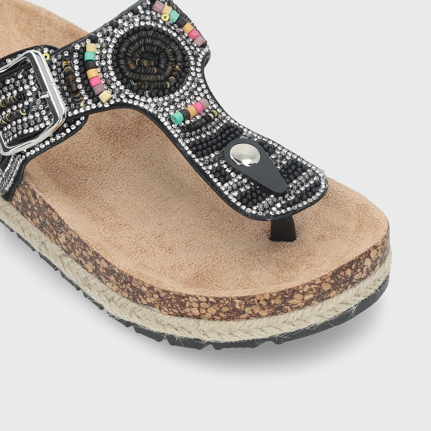 SANDALIA NEGRA MUJER 42011 - 7