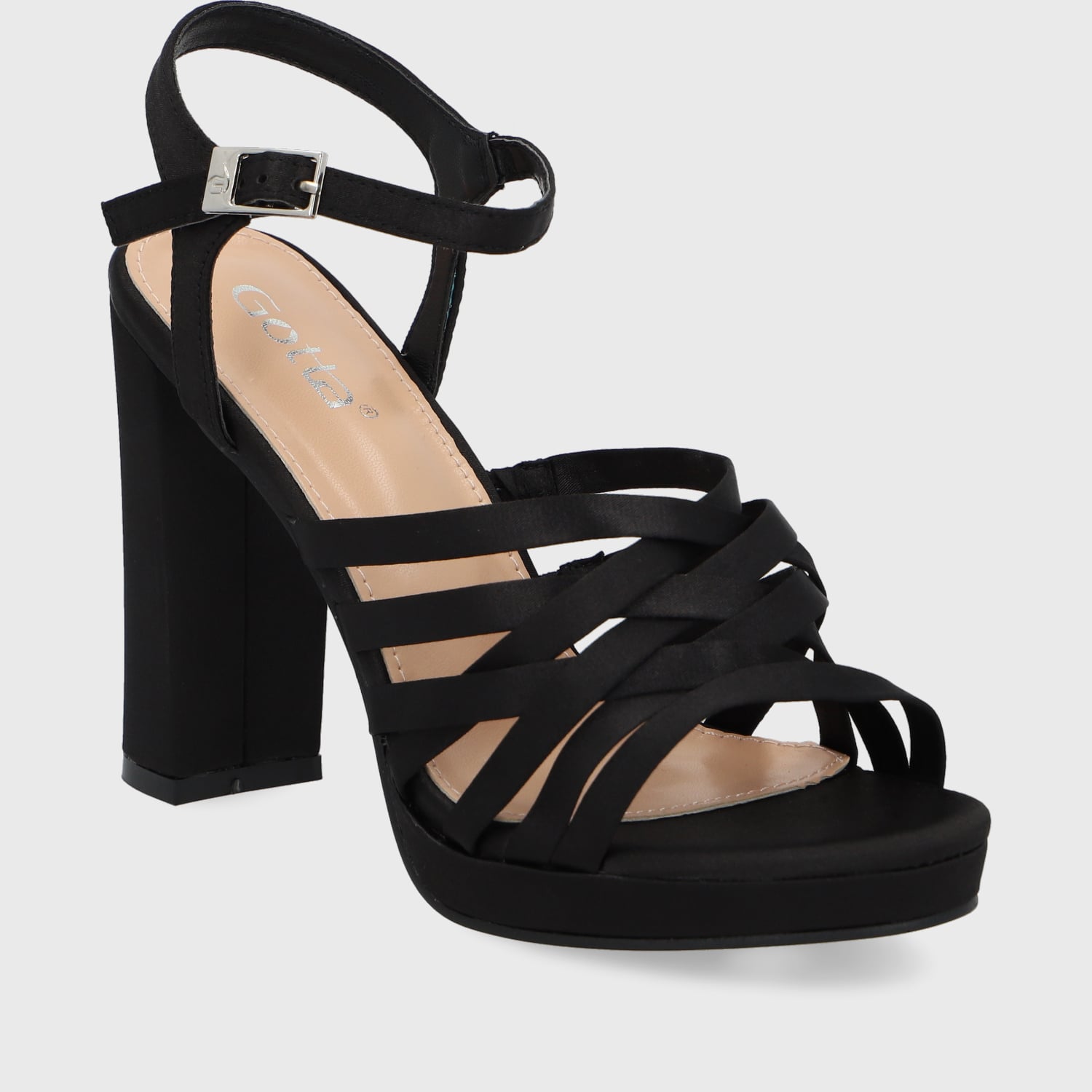 SANDALIAS MUJER GOTTA SATIN NEGRO 15837 - 2