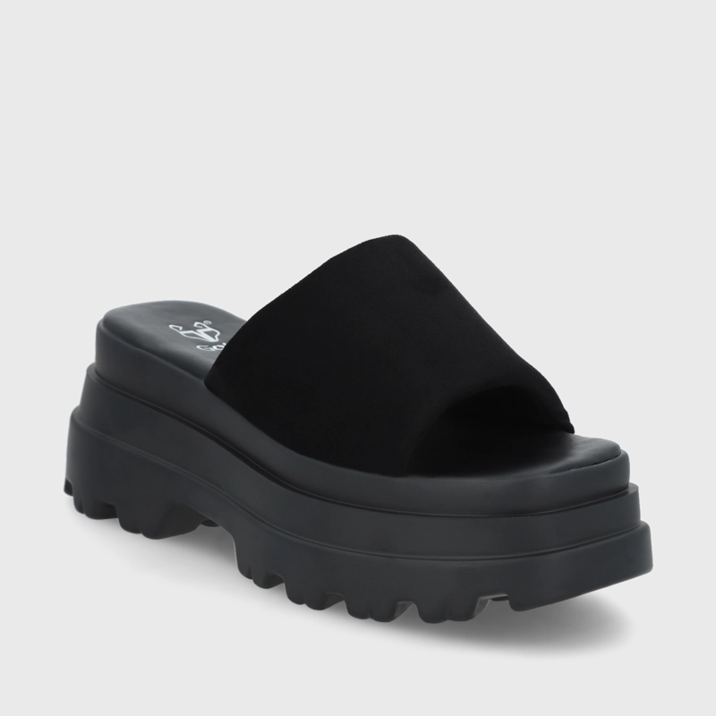SANDALIAS MUJER GOTTA TEXTIL NEGRA PLATAFORMA 45731 - 2