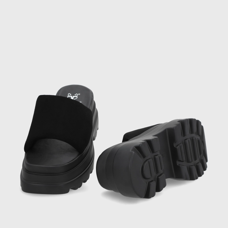 SANDALIAS MUJER GOTTA TEXTIL NEGRA PLATAFORMA 45731 - 7
