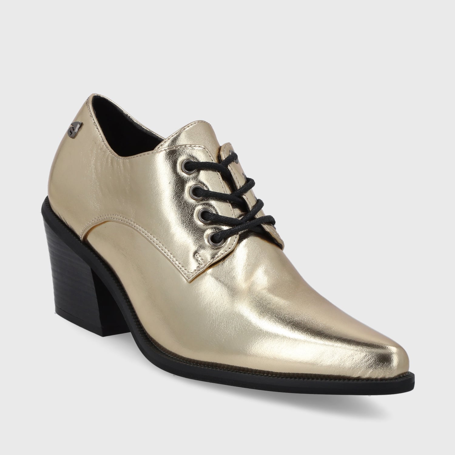 ZAPATO TACO DORADO MUJER 33763 - 2