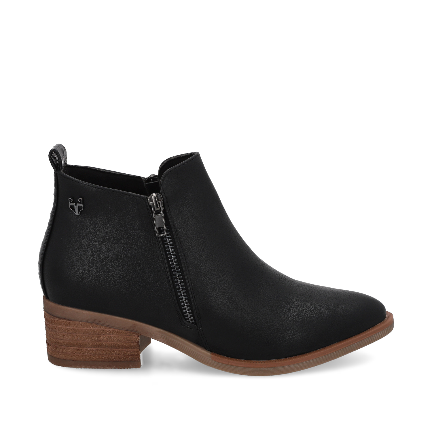 BOTÍN MUJER NEGRO TACO 43101 CASUAL - 1