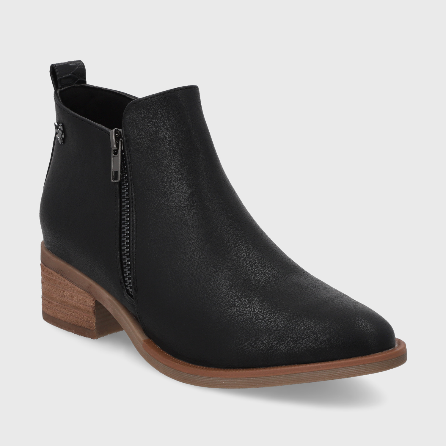 BOTÍN MUJER NEGRO TACO 43101 CASUAL - 2