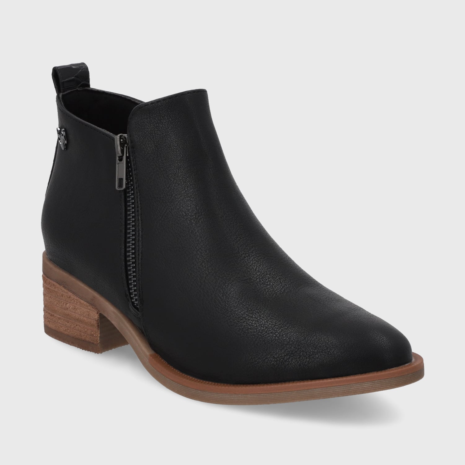BOTÍN MUJER NEGRO TACO 43101 CASUAL - 2