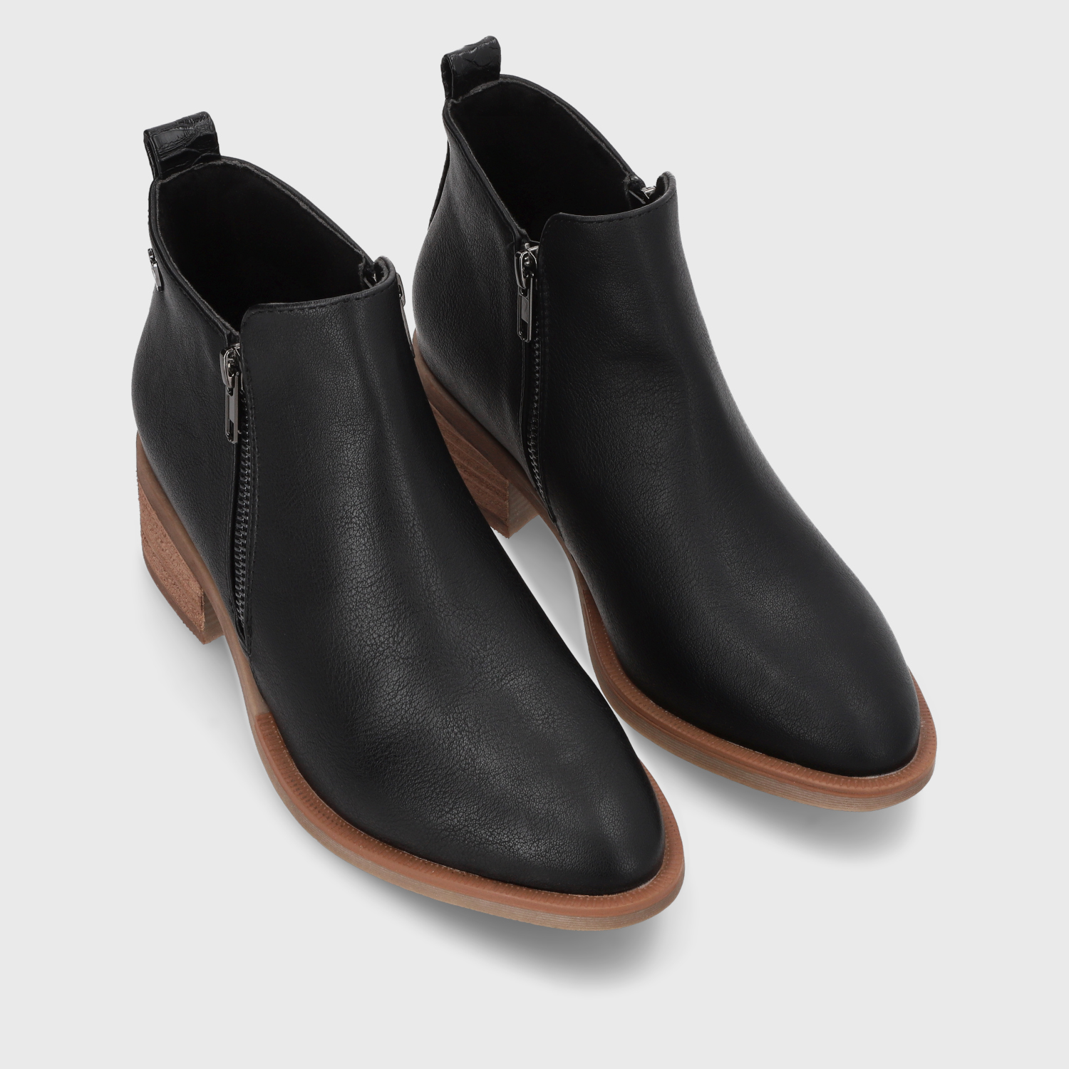 BOTÍN MUJER NEGRO TACO 43101 CASUAL - 3
