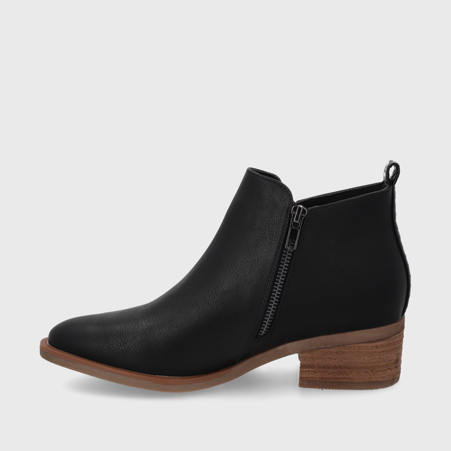 BOTÍN MUJER NEGRO TACO 43101 CASUAL - 4