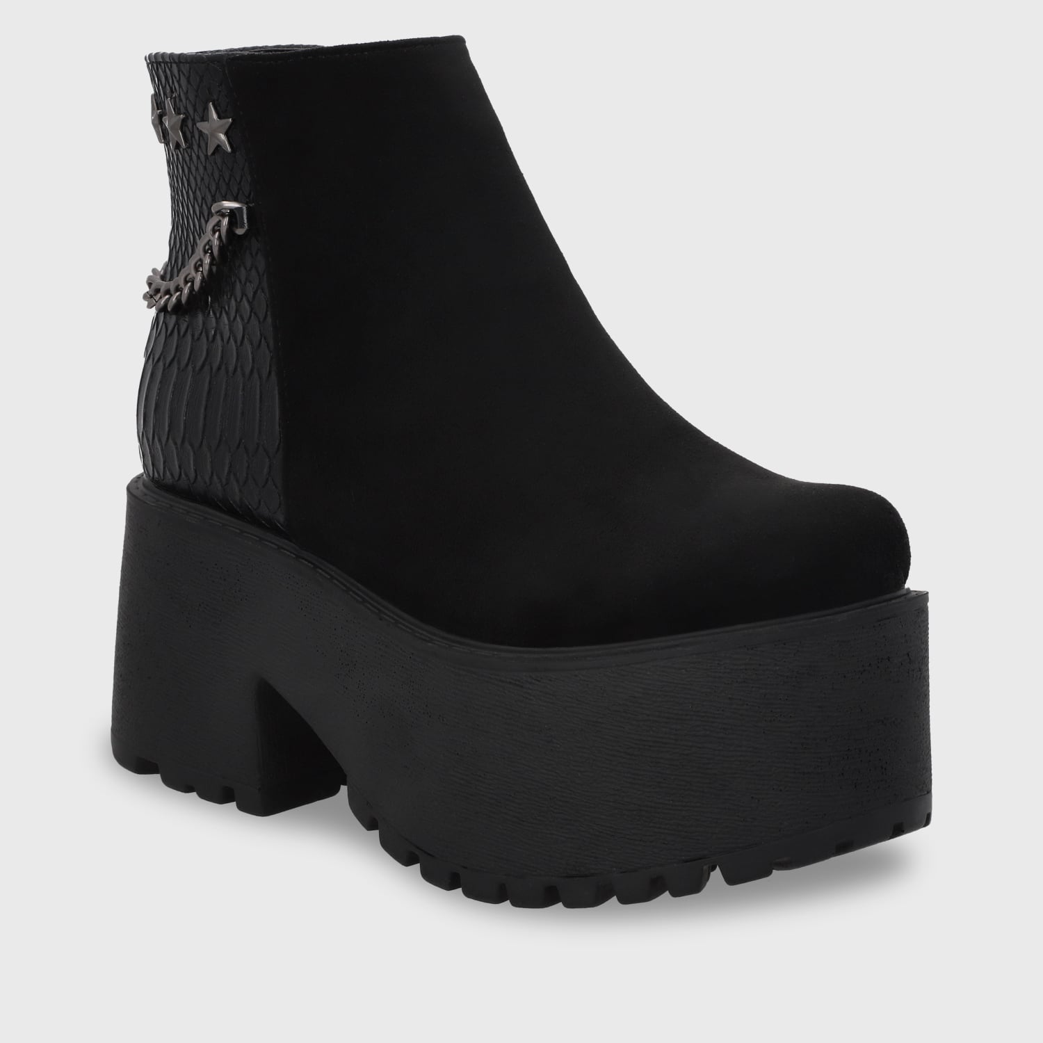 BOTÍN MUJER NEGRO 15173 CASUAL - 2