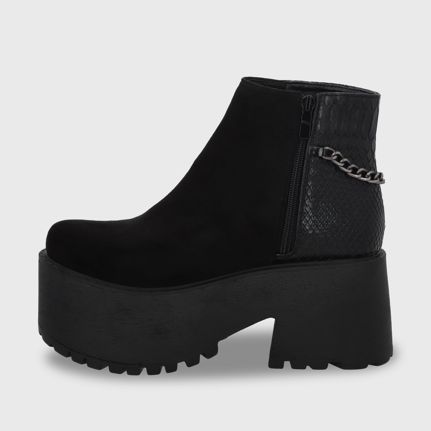 BOTÍN MUJER NEGRO 15173 CASUAL - 4