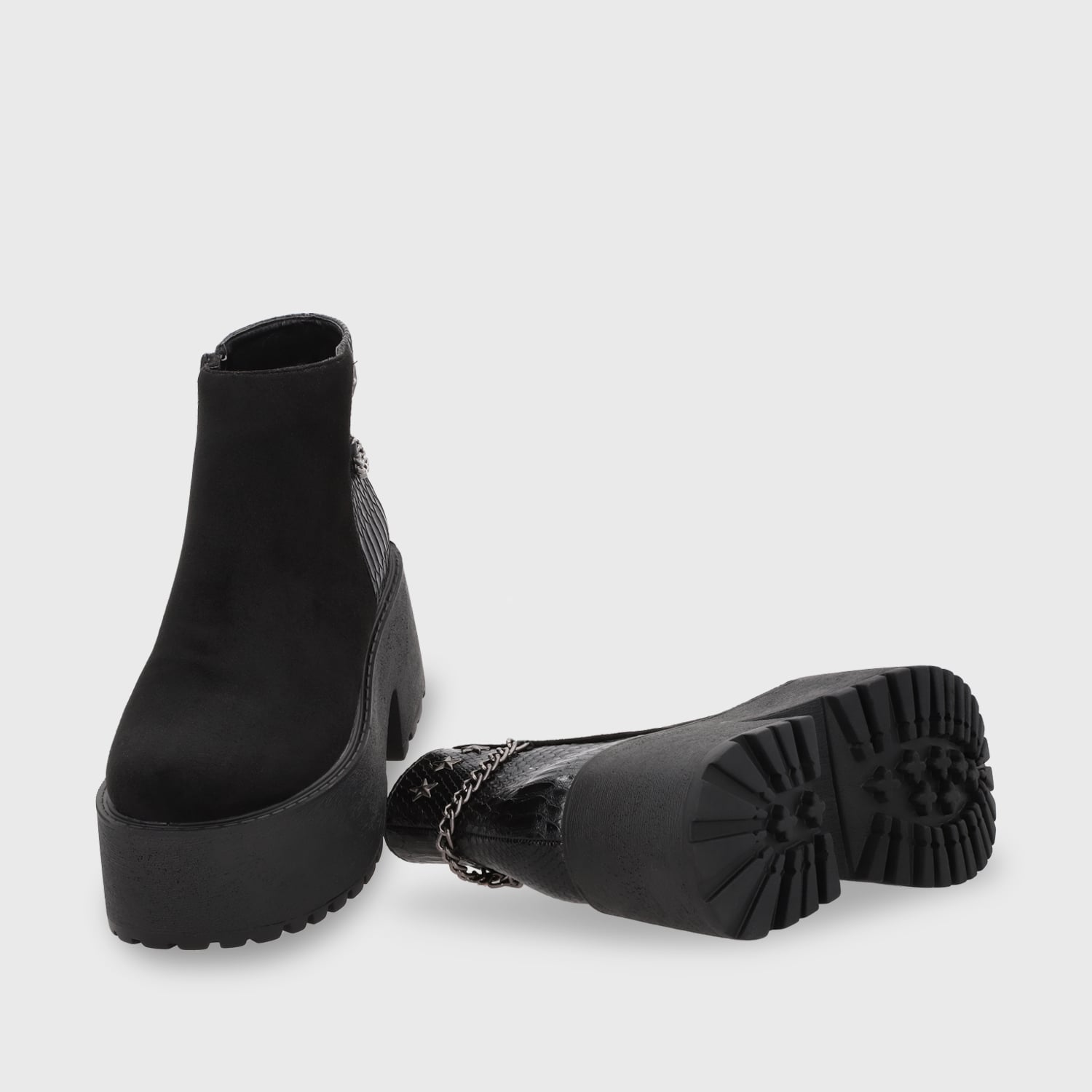 BOTÍN MUJER NEGRO 15173 CASUAL - 7