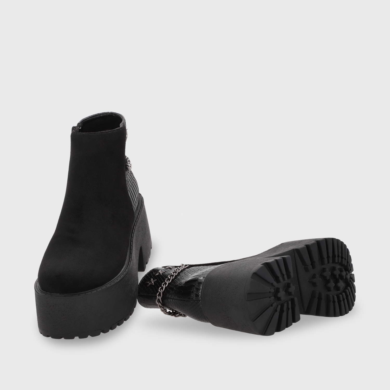 BOTÍN MUJER NEGRO 15173 CASUAL - 7