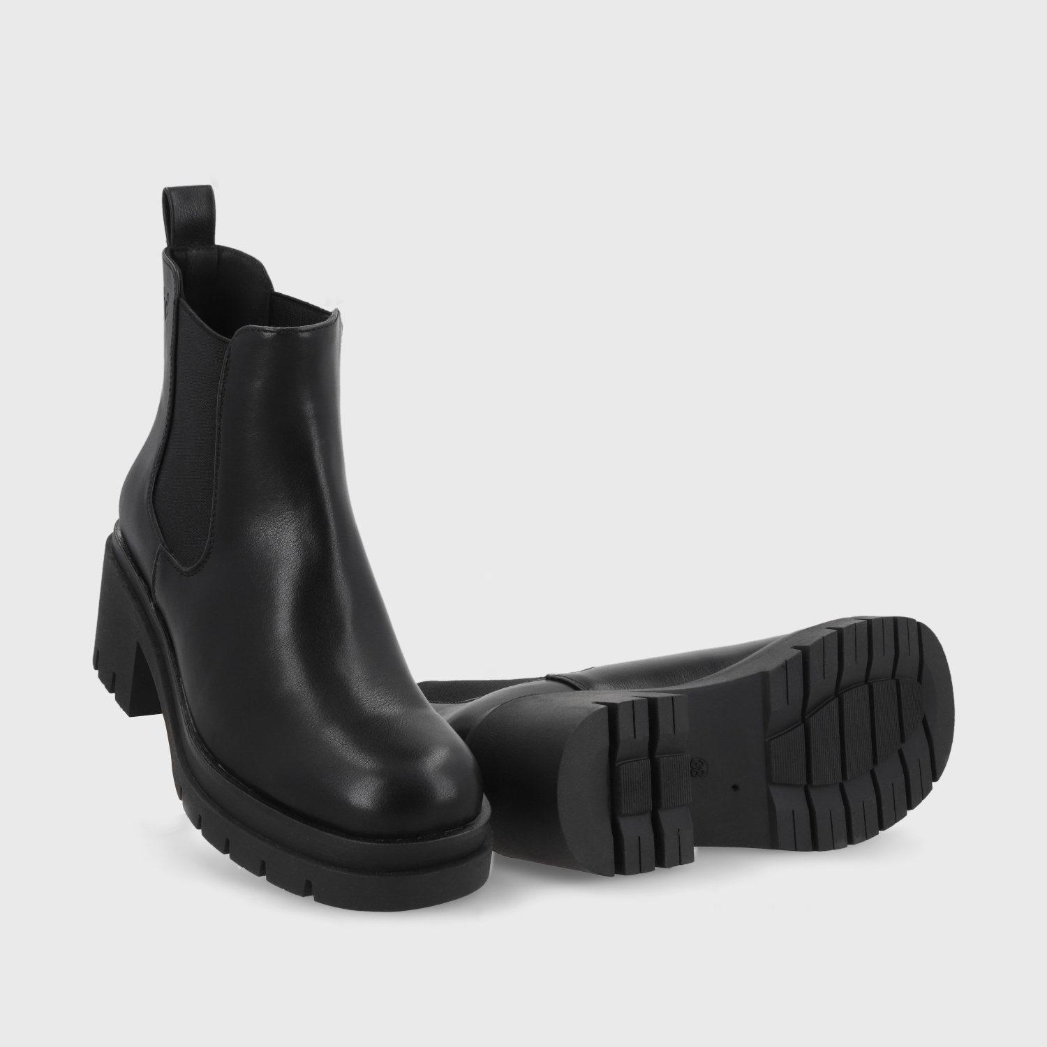 BOTÍN MUJER NEGRO 46201 CASUAL - 3