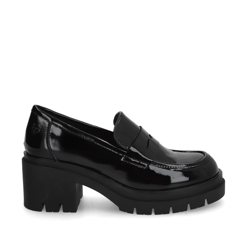 ZAPATO CHAROL NEGRO MUJER 46202 - 1