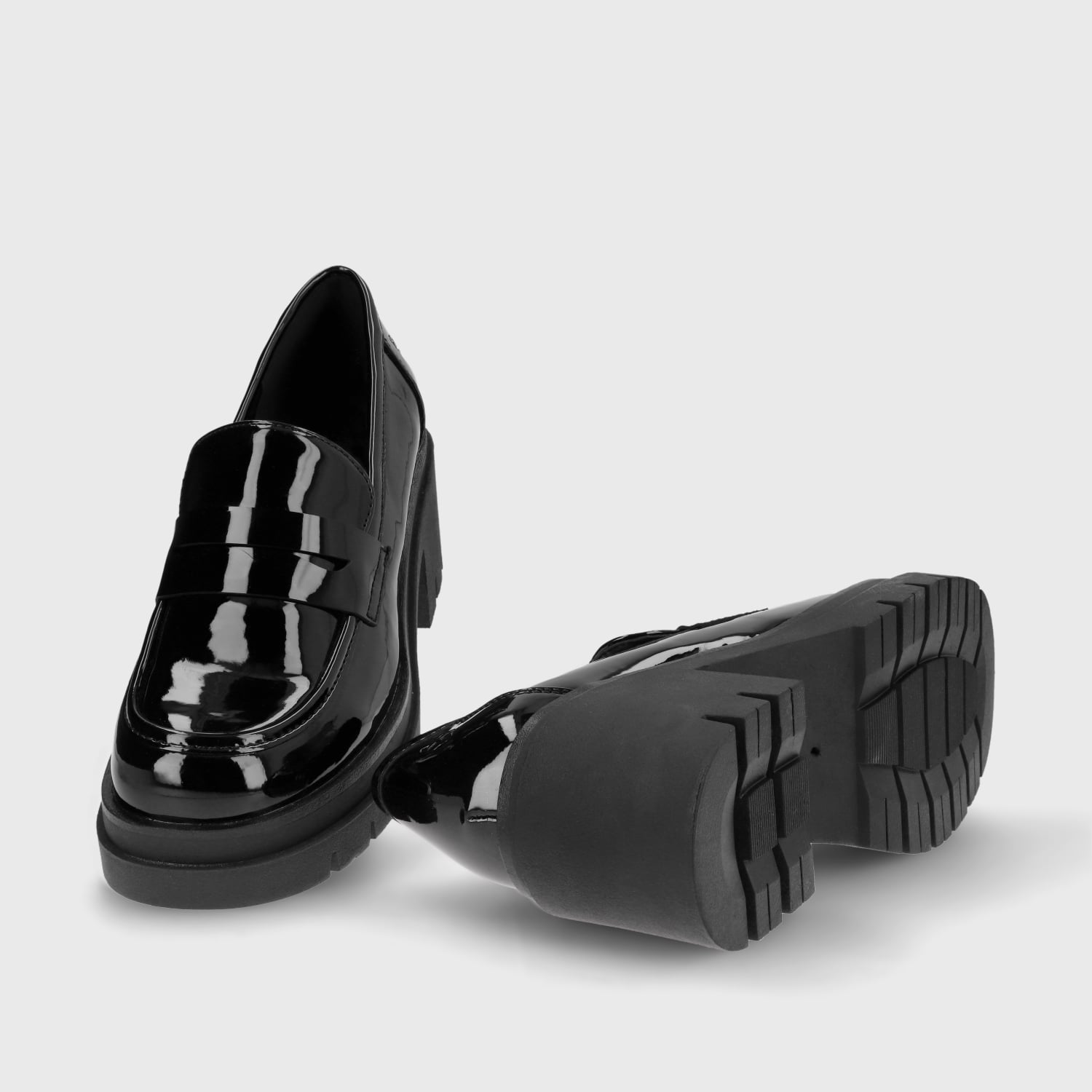 ZAPATO CHAROL NEGRO MUJER 46202 - 2