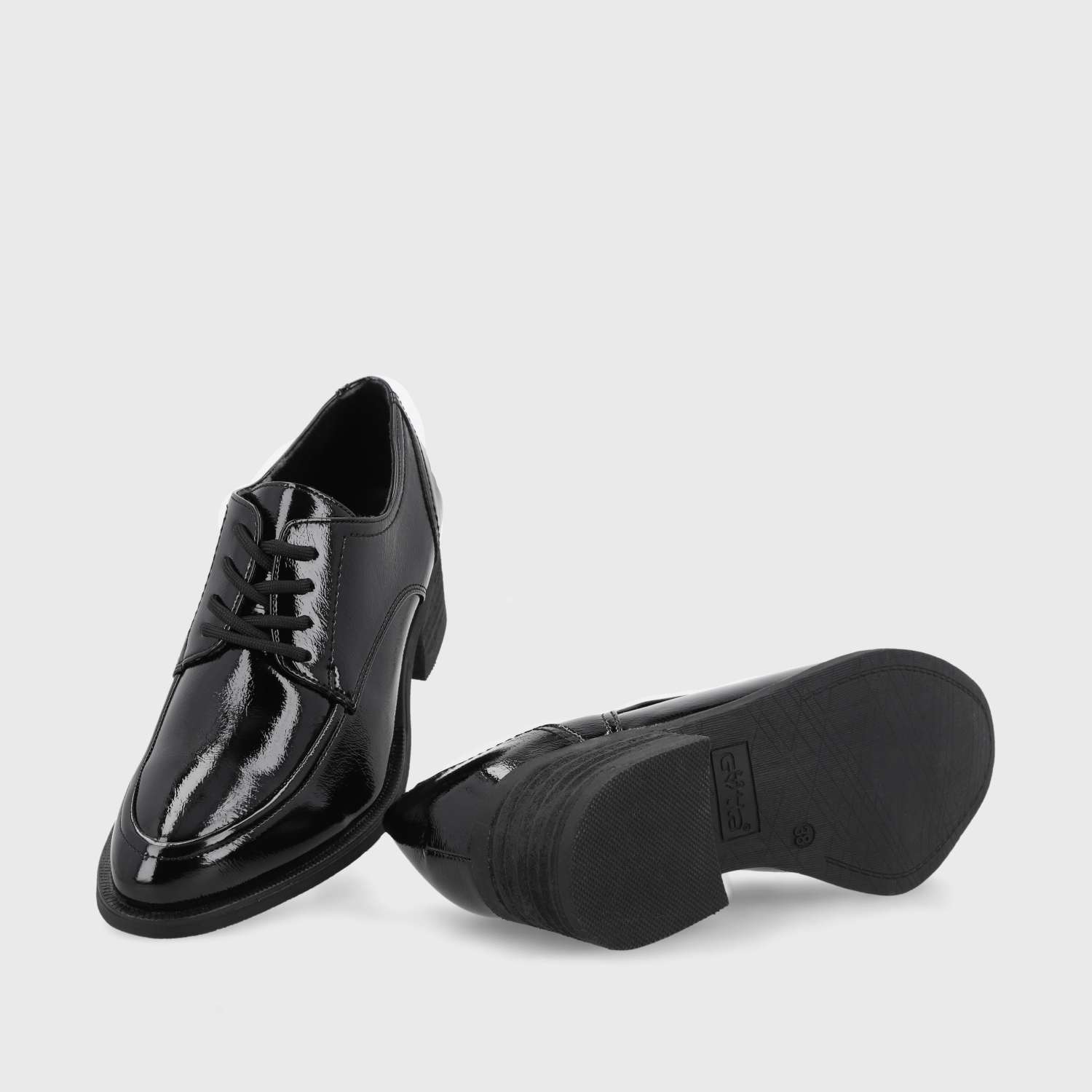 ZAPATO CHAROL NEGRO MUJER 43107 - 5