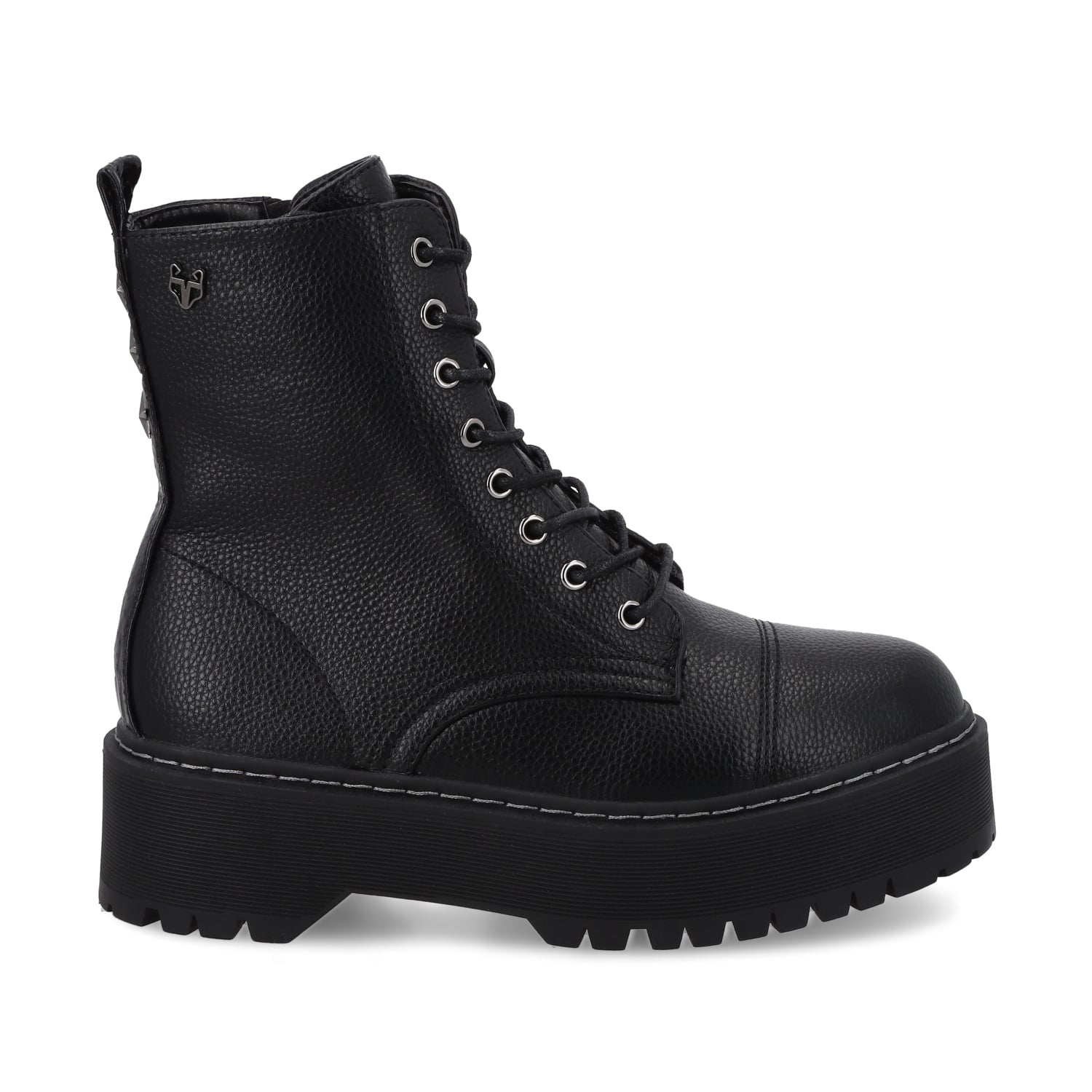 BOTÍN MUJER NEGRO PLATAFORMA 45762 CASUAL - 1