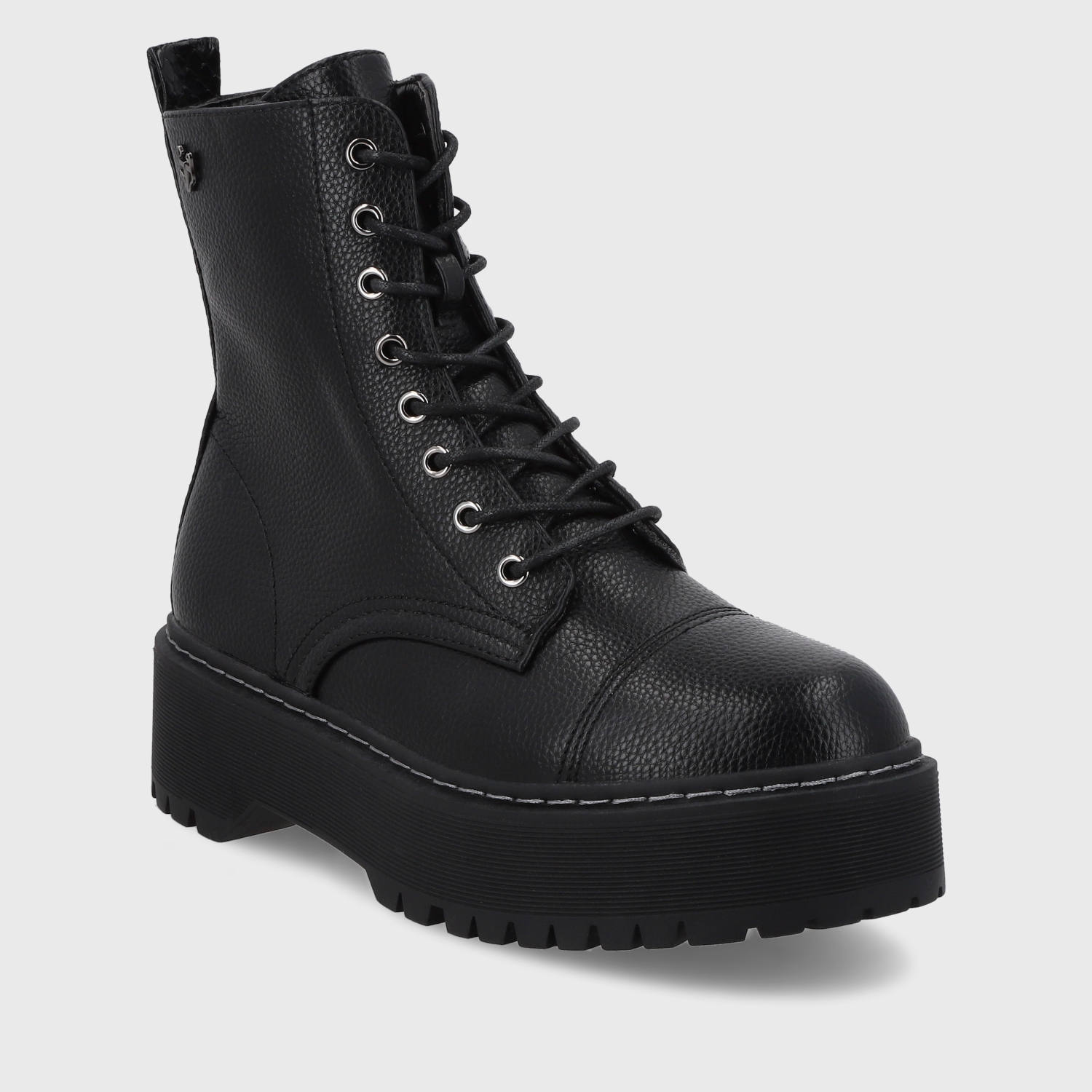 BOTÍN MUJER NEGRO PLATAFORMA 45762 CASUAL - 2