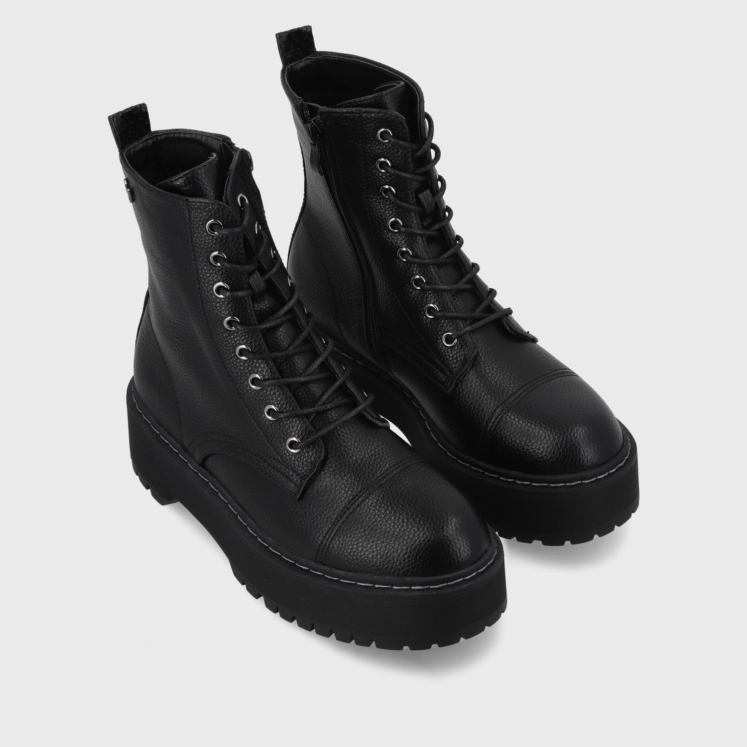 BOTÍN MUJER NEGRO PLATAFORMA 45762 CASUAL - 3