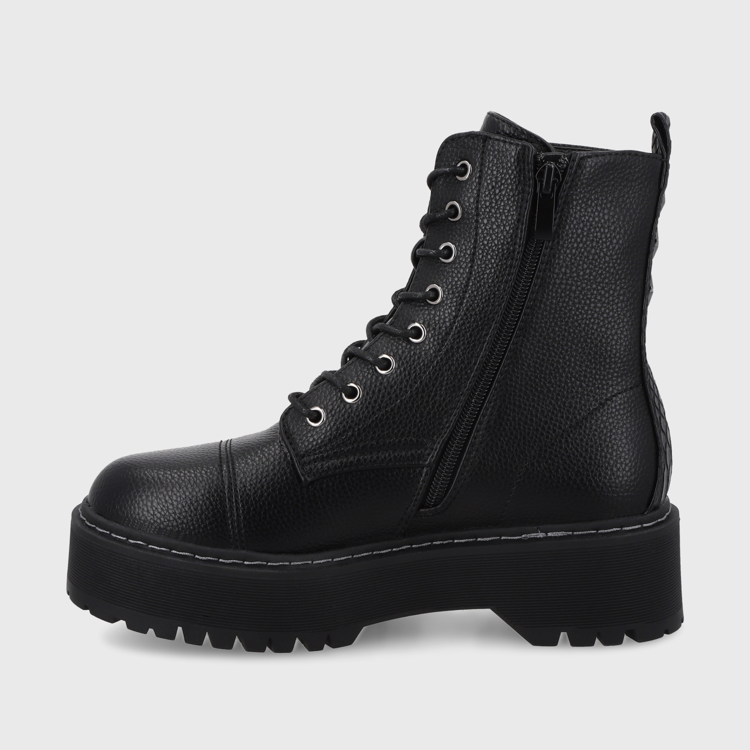 BOTÍN MUJER NEGRO PLATAFORMA 45762 CASUAL - 4