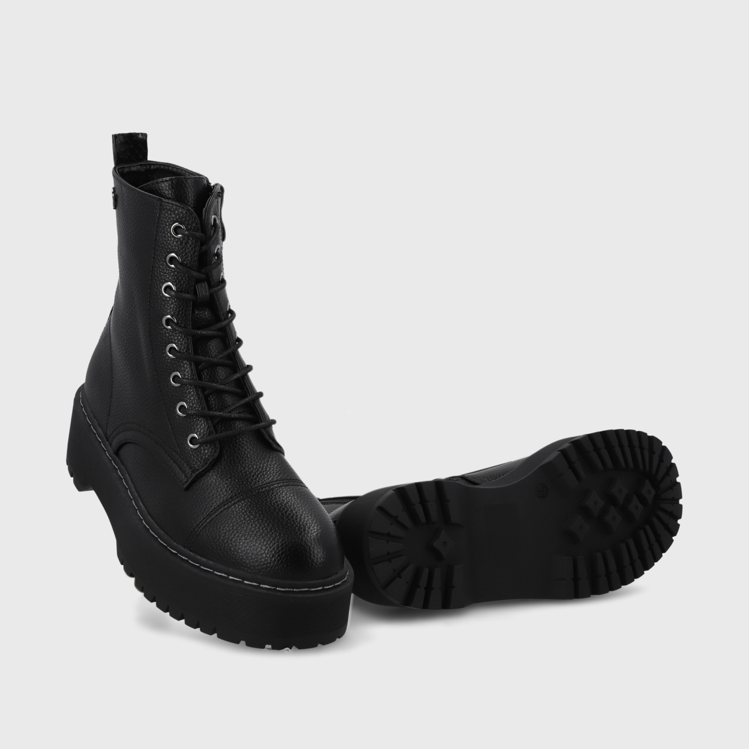 BOTÍN MUJER NEGRO PLATAFORMA 45762 CASUAL - 7