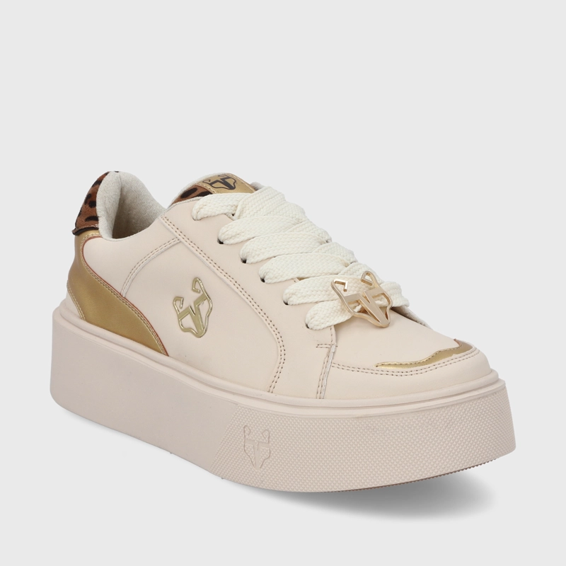 ZAPATILLA BEIGE MUJER 43046 - 2